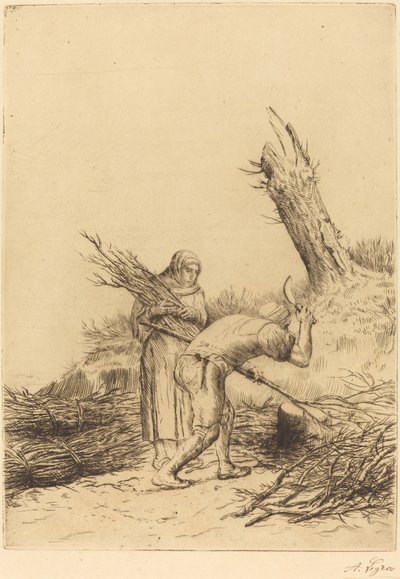Fagot-makers by Alphonse Legros