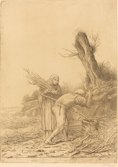 Fagot-makers by Alphonse Legros