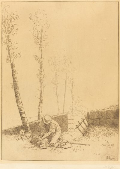 Finding the Sheep by Alphonse Legros
