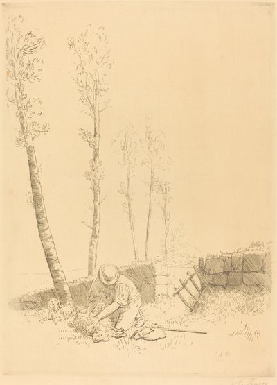 Finding the Sheep by Alphonse Legros