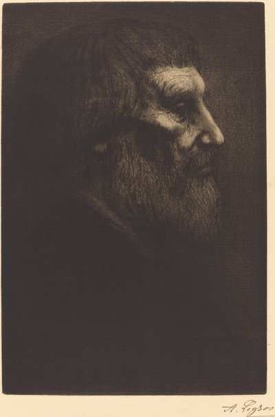 Head of a Beggar by Alphonse Legros