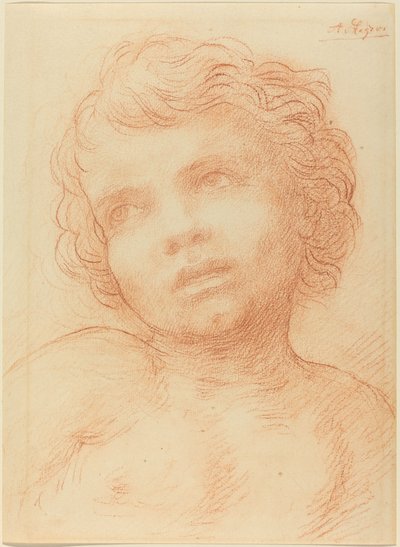 Head of a Child by Alphonse Legros