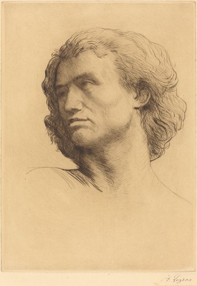 Head of a Man by Alphonse Legros
