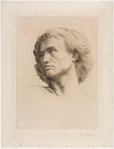 Head of a Man by Alphonse Legros