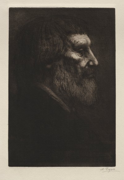 Head of a Man by Alphonse Legros