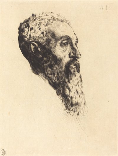 Head of a Model by Alphonse Legros