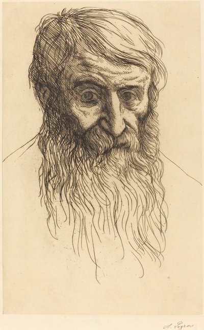 Head of a Philosopher by Alphonse Legros