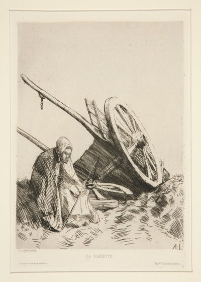 The Cart by Alphonse Legros