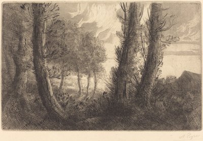 Landscape by Alphonse Legros