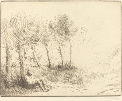 Landscape by Alphonse Legros