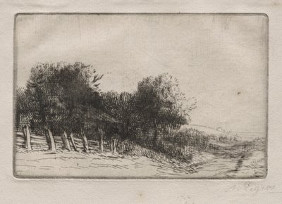 Landscape by Alphonse Legros