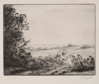 Landscape by Alphonse Legros