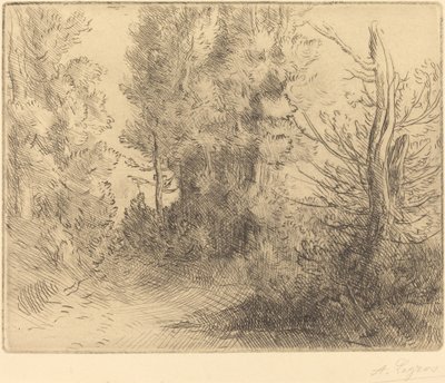 Landscape: Near Chailleux by Alphonse Legros