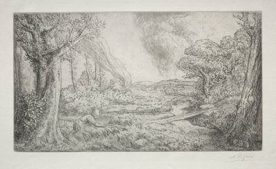 Landscape by Alphonse Legros