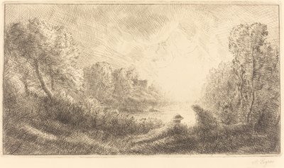 Landscape: Sunrise by Alphonse Legros