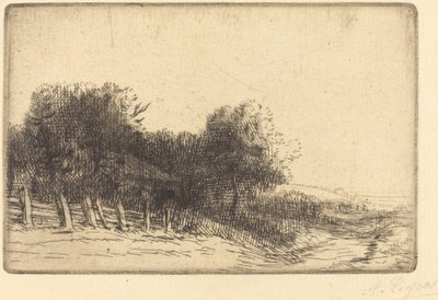 Landscape by Alphonse Legros