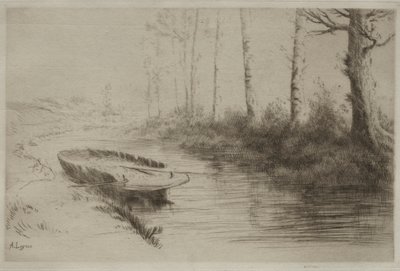 The Canal: Morning Effect by Alphonse Legros