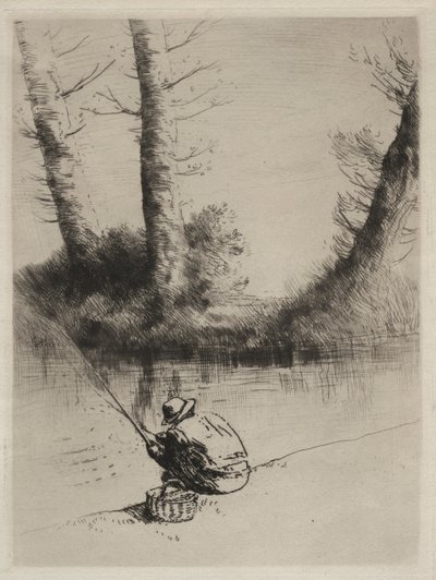 The Fisherman with the Line by Alphonse Legros