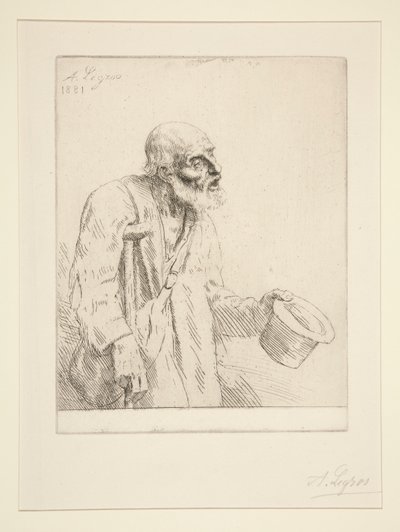 The Beggar by Alphonse Legros