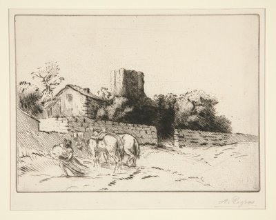 Rectory Wall by Alphonse Legros