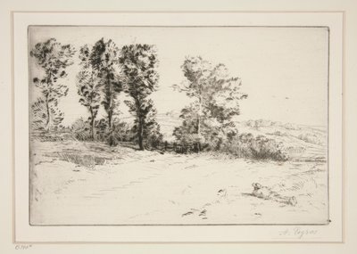 Meadow in Sunshine by Alphonse Legros