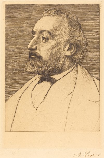 Leon Gambetta, 2nd Plate by Alphonse Legros