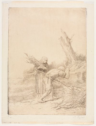 Les Faiseurs de Fagots by Alphonse Legros