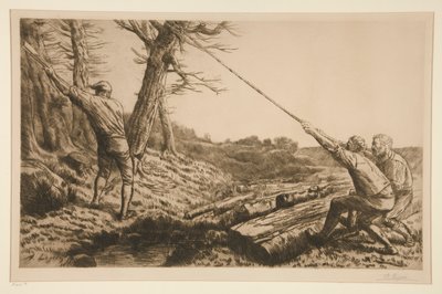 Woodcutters by Alphonse Legros