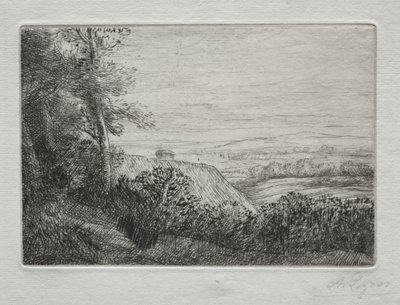 The Last Rays of Sunshine by Alphonse Legros