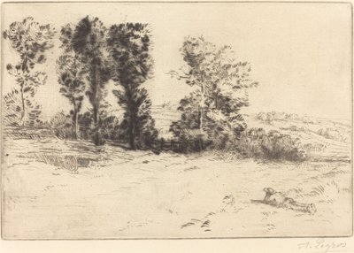 Meadow in Sunshine by Alphonse Legros