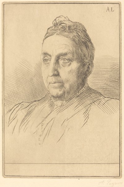 Mme. Kemp, 4th plate by Alphonse Legros