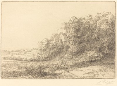 Old Chateau by Alphonse Legros