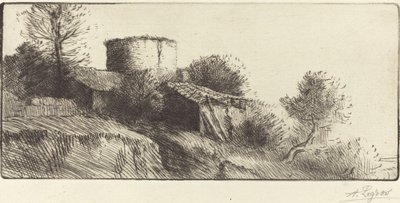 Pigeon Tower by Alphonse Legros