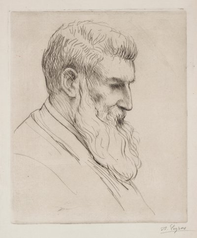 Portrait of Craibe Angus by Alphonse Legros