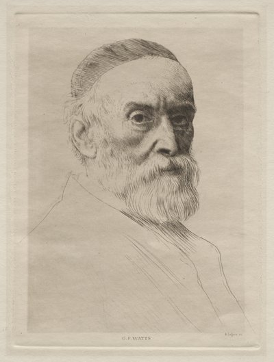 Portrait of George Frederic Watts by Alphonse Legros