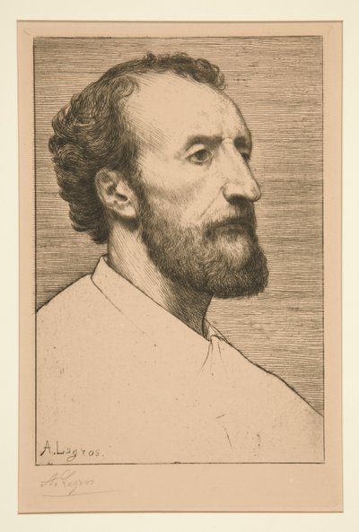 Portrait of Jules Dalou by Alphonse Legros