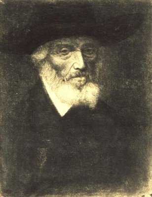 Portrait of Thomas Carlyle by Alphonse Legros