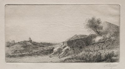 Bringing in the Hay by Alphonse Legros