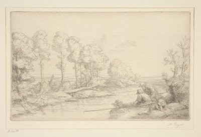 Rest by the River by Alphonse Legros