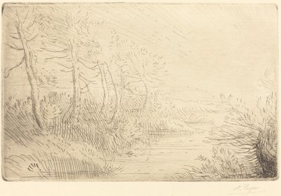 Riverbank by Alphonse Legros