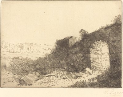 Roman Ruin by Alphonse Legros