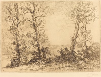 Salmon Fisher by Alphonse Legros