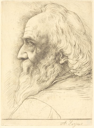 Self-Portrait, 12th plate by Alphonse Legros