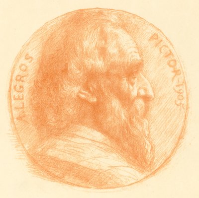 Self-Portrait, Medallion, No.2, 11th plate by Alphonse Legros