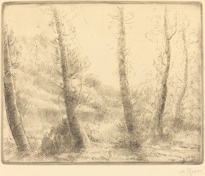 Small Lake by Alphonse Legros