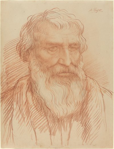 Study of a Head by Alphonse Legros