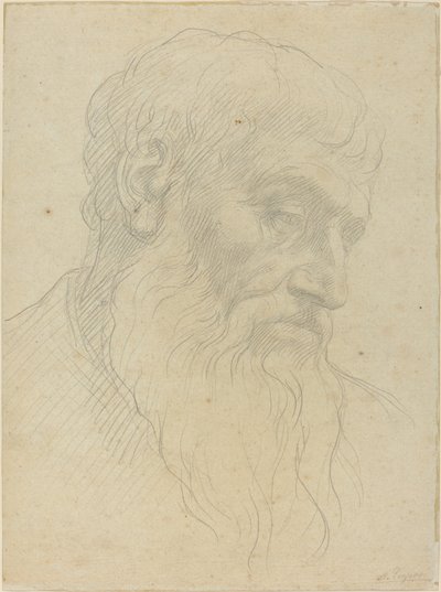 Study of a Head by Alphonse Legros