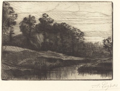 Sunset by Alphonse Legros