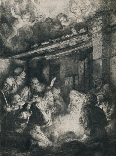 The Adoration of the Shepherds by Alphonse Legros