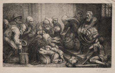The Beggars of Bruges by Alphonse Legros